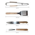 thumbnail image 2 of Utensilios para Barbacoa de 5 piezas,kit parrillero de Acero Inoxidable Waycup Acero inoxidable, 2 of 6