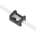 thumbnail image 3 of Soporte para ataduras de cable tipo base de silla de montar, anclaje permanente a la pared o escritorio 15x10x7mm negro 50 piezas, 3 of 3