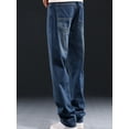 thumbnail image 5 of lkfuzj Men's All Season Elastic Waist Cargo Jeans | Vintage Nylon Spandex Pants for Outdoor Work Hiking, 5 of 11