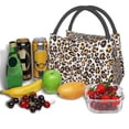 thumbnail image 6 of Vsdgher Leopard Print Insulated Reusable Bags with Sturdy Zipper and Handles, Foldable Totes for Hot or Cold Food Bring or Delivery, 6 of 8
