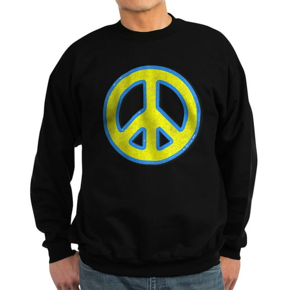 CafePress - Ukraine Flag Ukrainian Pride Peace Symb Sweatshirt - Classic Crew Neck Sweatshirt