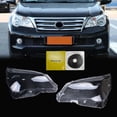 thumbnail image 2 of A Pair Left & Right Headlight Lens Cover+Sealant Glue For Lexus GX460 2010 2011 2012 2013, 2 of 17