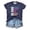 Navy, variant on Womens Summer Tops Crew Neck Short Sleeve T Shirts Loose Fit Baggy Graphic Work Tees Oversized Soft Workout Casual Y2K Streetwear Grey XXL