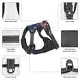 thumbnail image 3 of Vsdgher Swan Pattern Dog Harness,No Pull Pet Harness with Soft Padded Handle,Adjustable Reflective Vest with 2 Buckles,4 Slide Buckles,S-XL Medium, 3 of 4