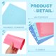 thumbnail image 3 of Uxcell 1 Set Cubierta de cuaderno Discbound, 10 x 7.1" Tamaño B5 Carta Cubierta de planificador de disco para cuaderno Happy Planner Producto de oficina, Blanco/Rosa/Verde, 3 of 6