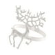 thumbnail image 5 of Anillos de servilleta con forma de ciervo, anillo de reno con forma de alce para servilletas de cena, porta servilletas Plata, 5 of 9