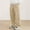 EliteGoogv#Khaki, variant on Men Textured Corduroy Wide Leg Pants Elastic Drawstring Waist Side Pockets Classic Designer Patched Detail Flowy Comfort Soft Casual Everyday Wear,Coffee,XXXL