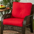thumbnail image 3 of Sunbrella 2-Piece Outdoor Deep Seat Cushion Set in Canvas Jockey Red, 3 of 10
