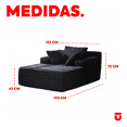 thumbnail image 2 of UTILIA Sillón para Interior, Asiento Profundo Tapizado en Tela de Pana Suave, Diseño Acolchado Envolvente, Espuma de Alta Densidad y Base Antideslizante de Gran Firmeza, Uso Diario, Negro, 2 of 7