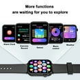 thumbnail image 4 of Blackview Smart Watch fits for Android iPhone,IP68 Waterproof,with Bluetooth Call(Answer/Make Calls) for Women Men 1.83" HD Screen Fitness Watch with AI Voice,Black, 4 of 8
