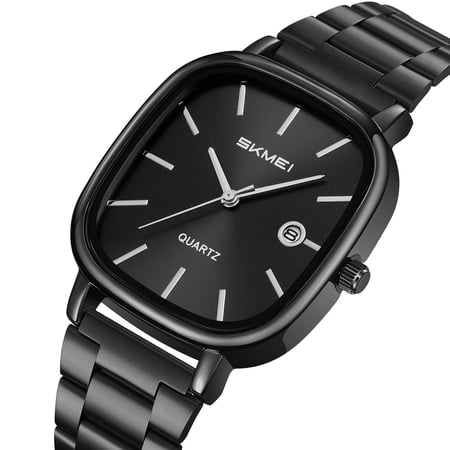 Men Watch Mens Wrist Watch Small Gold Date Quartz Watch Watches for Men Business Dress Fashion Business Dress Watch(E)