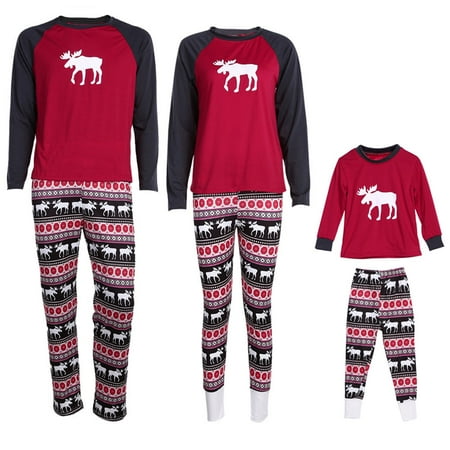 

Spring hue Christmas Family Pajamas Set Sleepwear Nightwear Xmas Pj s