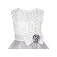 thumbnail image 4 of Girls Dress Glitter Sequin Wedding Bridesmaid Pageant 4 Years, 4 of 5
