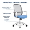 thumbnail image 3 of Silla de Oficina Ergonómica Deli Secretarial Giratoria Altura Ajustable Malla Elástica, 3 of 9