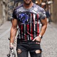 thumbnail image 2 of Soldier - playera de manga corta para hombre, diseño patriótico de la bandera americana, 4 de julio 10-púrpura XL 10-púrpura XL Xishao ropa, 2 of 2