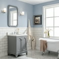 thumbnail image 3 of Water Creation Queen 24"W Wood Single Bathroom Vanity in Cashmere Gray & White, 3 of 4