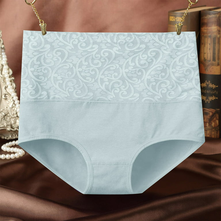 adviicd New In Women'S Underwear Women's High Waisted Cotton Underwear Soft  Stretch Briefs Full Coverage Panty Plus Size Panties Mint Green One Size