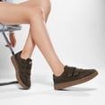 thumbnail image 5 of Ecetana Walking Shoes for Women Casual Shoes with Lace-Up Suede Low-Top Sneakers, 5 of 5