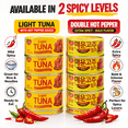 thumbnail image 2 of Korean Spicy Tuna Variety Pack, 8 Cans – Hot Pepper Tuna 5.29 oz (4 Pack) & Double Hot Pepper Tuna 4.76 oz (4 Pack), Canned Tuna for Rice & Easy Meals, 2 of 7