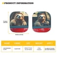 thumbnail image 5 of KUIFORTI 2Pcs Sloth Windshield Sun Shade Funny Car Sun Shades, Foldable Windshield Shades for SUV Truck Van Sedan, UV Ray Reflector Visor Shield Cover, 5 of 5