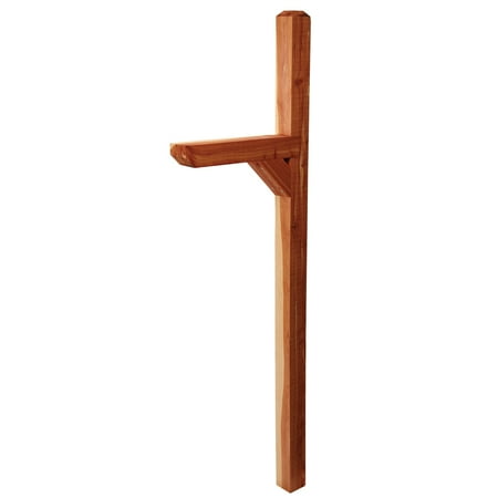 Install Mailbox Post - Gibraltar Mailboxes Cedar In-Ground Mailbox Post, CC5R0000