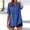 Blue, variant on Women Short Sleeve Button Up Shirt, Loose Cotton Linen Top for Summer Daily Wear by Gbobgt Gold XXL