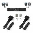 thumbnail image 1 of AMC Frelon 1970-1977 Standard 2 Point Noir Rétractable Ceinture de Sécurité de Banc Kit avec Bracketry - 3 Ceintures, 1 of 1