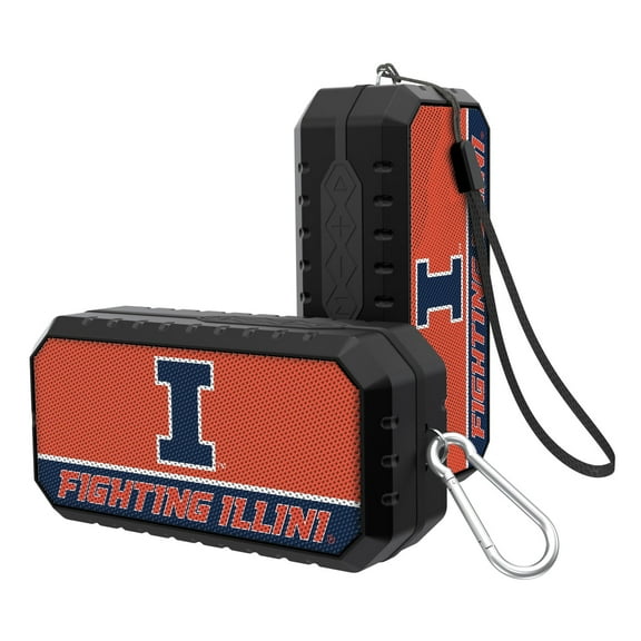 Illinois Fighting Illini End Zone Water Resistant Bluetooth Speaker