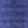 thumbnail image 1 of Ahgly Company Machine Washable Indoor Square Oriental Blue Modern Area Rugs, 3' Square, 1 of 4