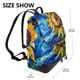 thumbnail image 2 of Balery vintage Starry Sunflower Mochila de Cuero para Mujeres, Gran Capacidad, Bolsa de Viaje Multifuncional, Mochila de Cuero y Bolsa de Hombro para Mujeres, 2 of 4