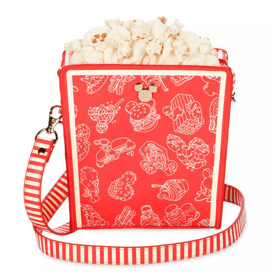 Disney Parks Eats Snacks Collection Popcorn Box Crossbody Bag New with Tag