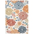 thumbnail image 2 of SAFAVIEH Cabana Siomha Floral Indoor/Outdoor Area Rug, Creme/Red, 5'3" x 7'6", 2 of 8