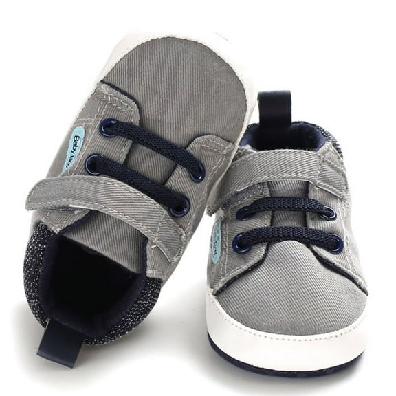 Magazine Baby Boys Girls Canvas Sneakers, Infant Toddler Non-Slip Shoes First Walkers Prewalker Crib Shoes