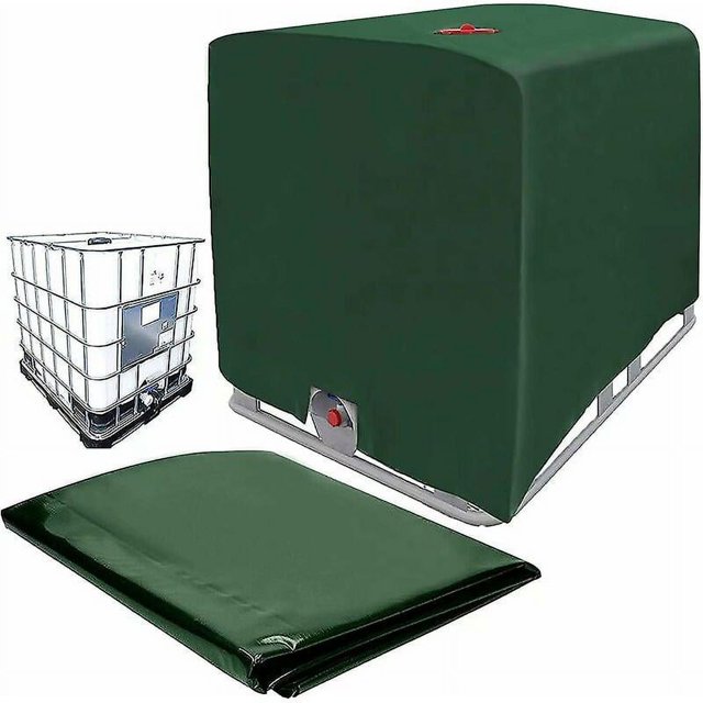 Cubierta del tanque IBC, cubierta del contenedor IBC verde, lona del tanque de agua verde de 1000L, cubierta protectora de la lona para el contenedor del tanque IBC