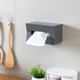 thumbnail image 6 of Lloopyting Tissue box cover Kleenex cube covers Bathroom cube tissue holder Multi-function Desktop Tray Wall-mounted Bathroom Paper Towel Storage Box, 6 of 7