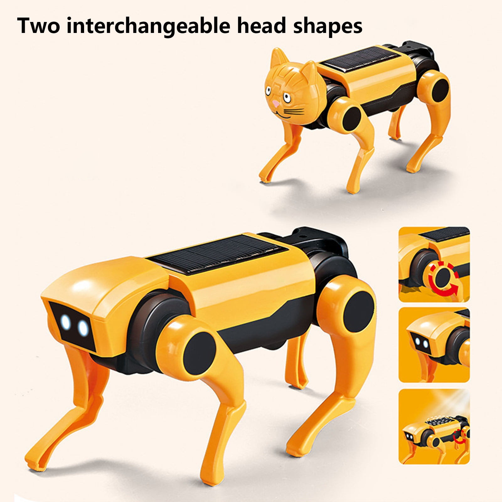 Lekihaqq 2 Packs Solar Powered Robot Dog Kit, STEM Educational DIY Building Toy, Physics Science Project for Teens & Adults, Creative Hands-On Learning Engineering Set