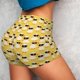 thumbnail image 4 of Fotbe Cute Duck With Black Glasses Shorts Sin Costuras – Shorts Deportivos de Cintura Alta para Mujer, Elásticos para Gimnasio, Yoga, Running o Ciclismo-Large, 4 of 8