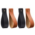 thumbnail image 2 of 4pcs Curtain Rod Holders Wall Hanging Straps Leather Straps for Hanging Curtain Rod, 2 of 9