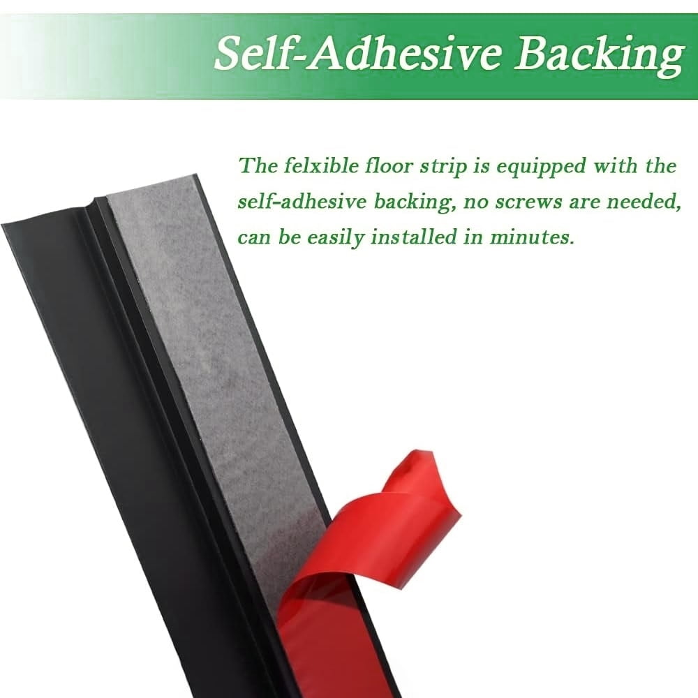 2/5" to 3/5" Floor Transition Strip 78 inch Vinyl Door Threshold Flooring Transition Strip Self Adhesive Carpet Edging Strip for Laminate Doorway Edge Threshold