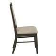 thumbnail image 5 of Weston Home Alta Wood Finish Beige Fabric Dining Chair, Set of 2, Black Oak, 5 of 9
