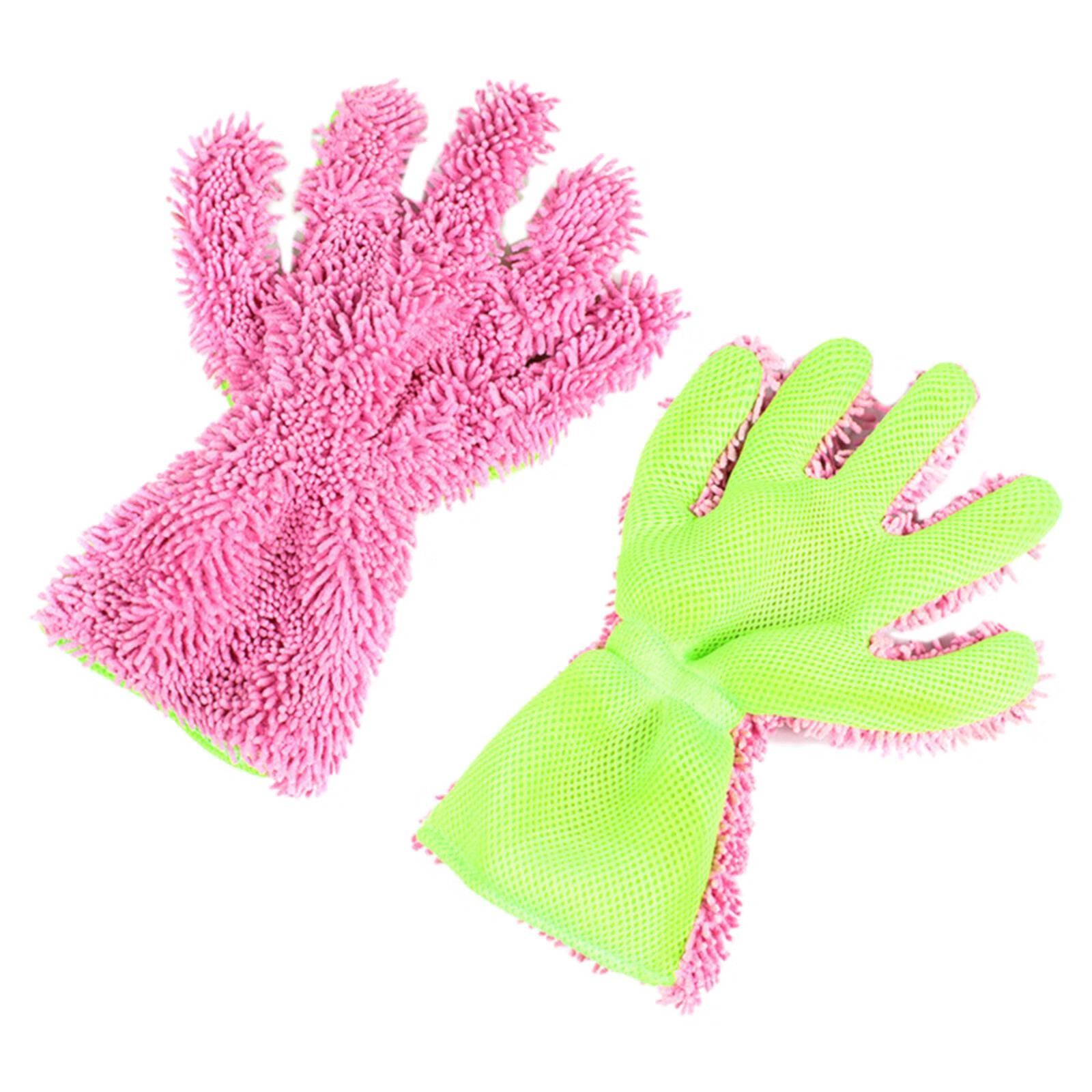 Car Wash Scratch 5 Finger Microfiber Wash Car Interior Exterior