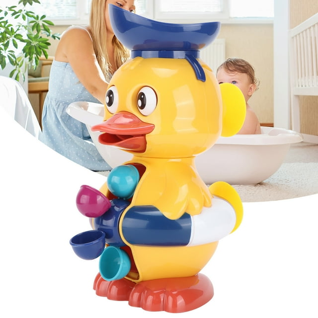 Juguetes Para Baño De Bebé, Coloridos Juguetes Para Bañera De Baño Para Niños Pequeños Para Desarrollar Sensibilidad De Color Con Rueda De Agua Giratoria Y Ojos Para El
