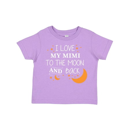 

Inktastic I Love My Mimi to the Moon and Back Gift Toddler Boy or Toddler Girl T-Shirt