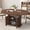 Brown, variant on WARAYZ 43.3–59in Extendable Dining Table, Wood Expandable Design with Hidden Storage, Rectangular Space-Saving Dark Brown