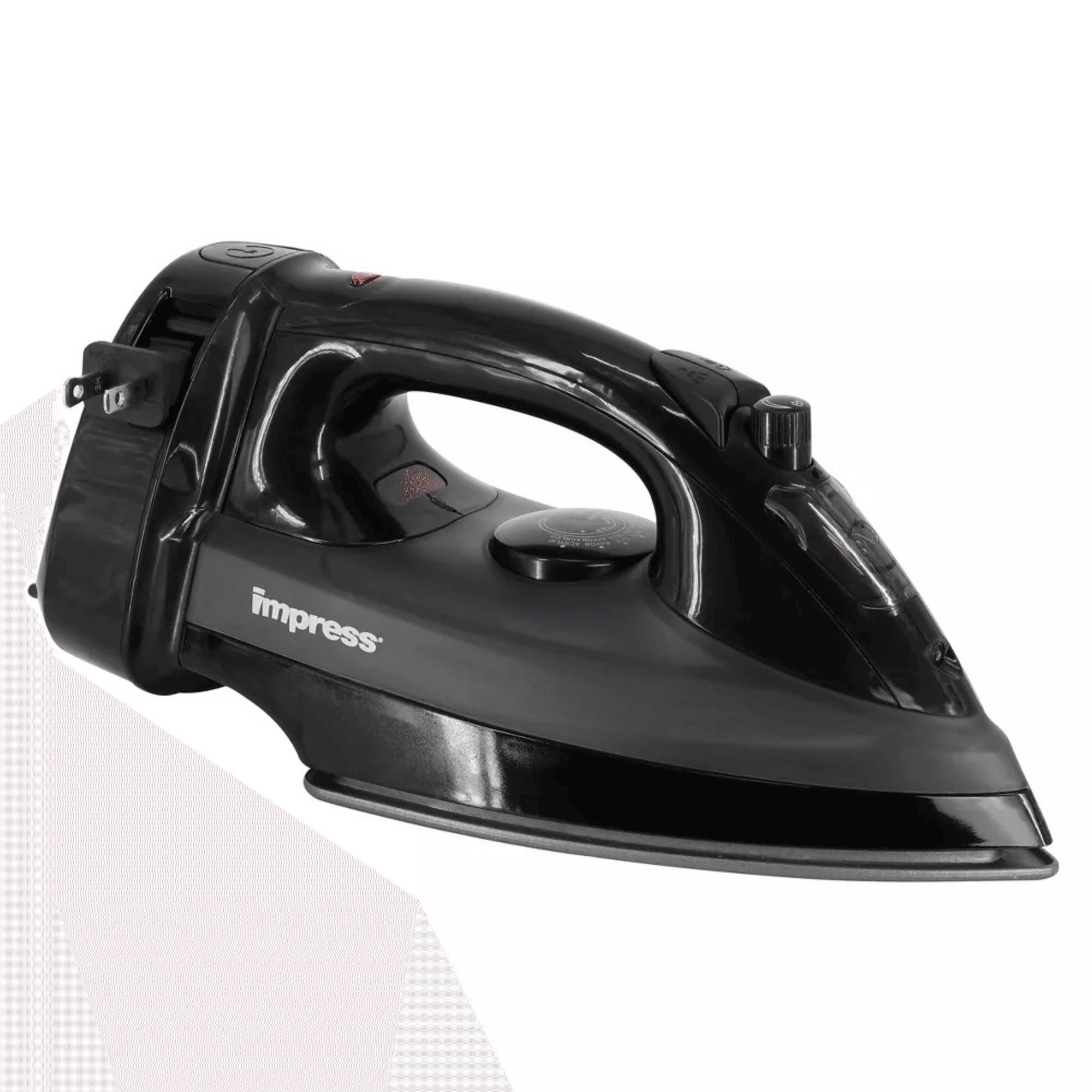 Impress 1200 Watt Cord Winder Garment Iron in Black