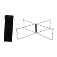 thumbnail image 4 of Soporte de casilla de hielo de soporte de enfriamiento plegable Metal de servicio pesado Rack de maleta de estado de soporte plegable para viajes al Negro curvado, 4 of 8