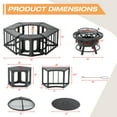 thumbnail image 5 of MeetLeisure Fire Pit with Table-Free Combination, 5 of 9