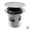 thumbnail image 1 of Westbrass D98R-05 Integrated Overflow Round Tip Toe Bath Drain - Polished Nickel, 1 of 4