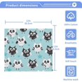 Anyway.go 4PCS Black White Owls Towels Cotton Washcloths Set,Quick