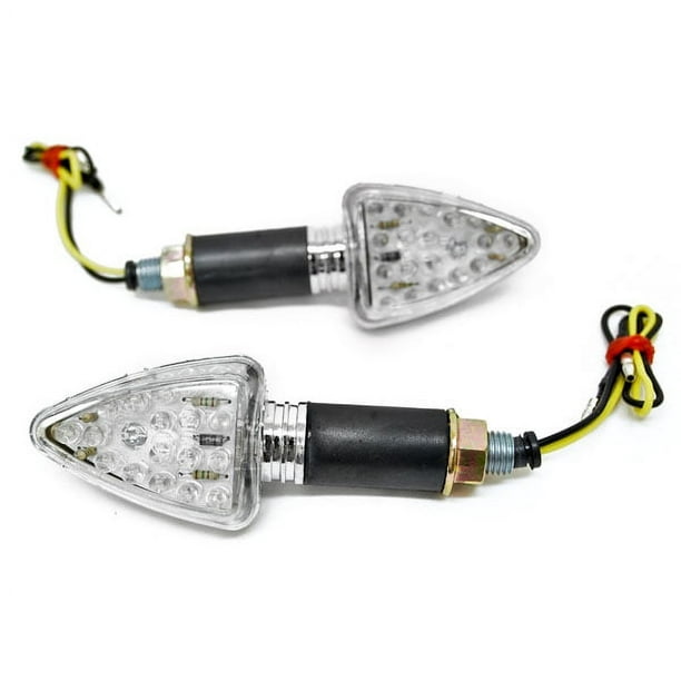 Krator Mini Personnalisé Conduit Clignotants Lampe Compatible avec Yamaha Majesté Vino Zuma Morphous Razz